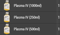 Plasma IV im Inventar