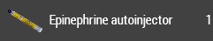 Epinephrin-Autoinjektor im Inventar