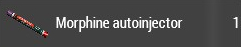 Morphin-Autoinjektor im Inventar
