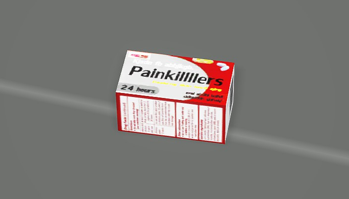 Schmerzmittel auf dem Boden