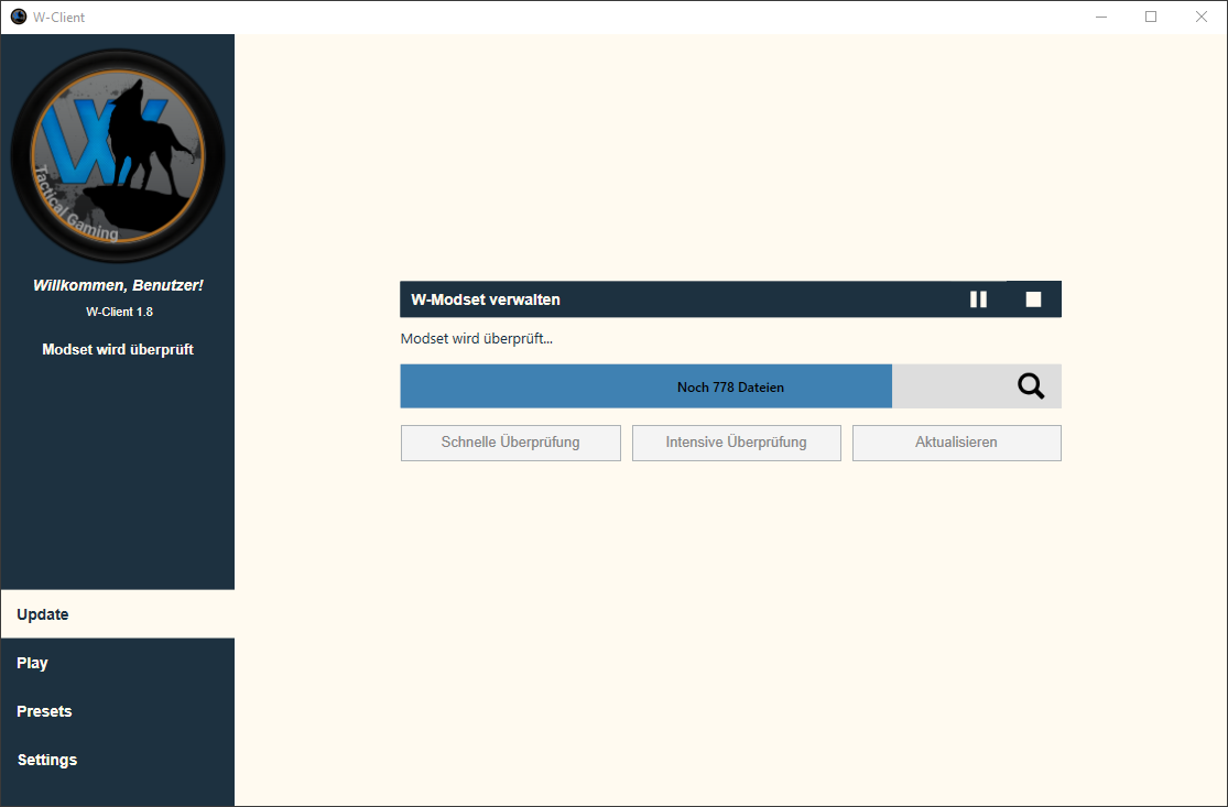 Bild des schnellen Überprüfungsvorgangs